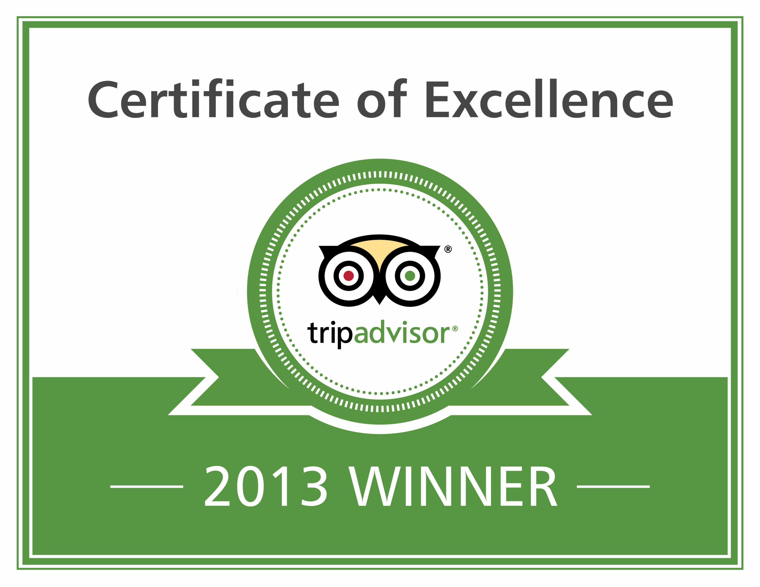 Certificate of Excellence Granbury